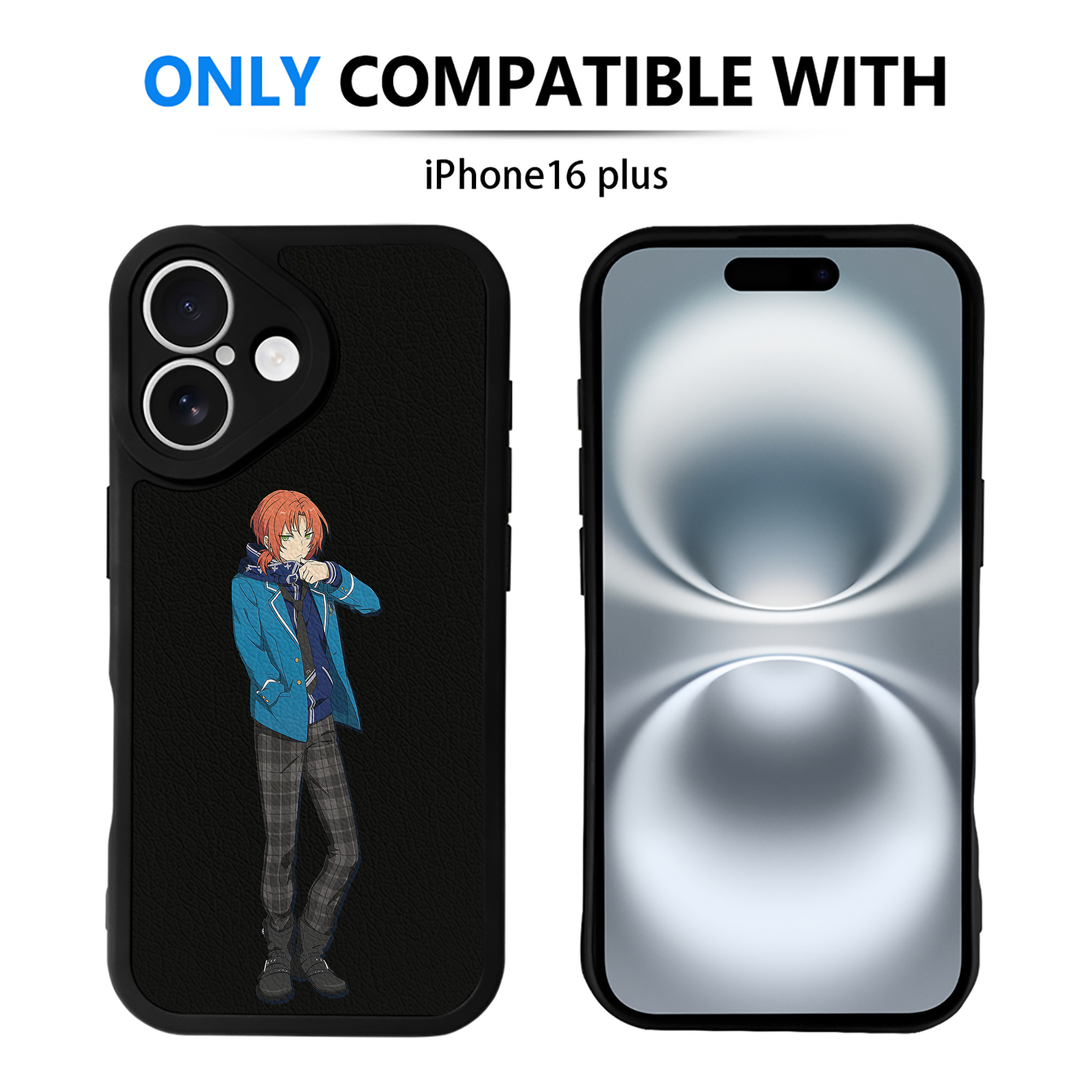 （画像用） あんさんぶるスターズ! Ensemble Stars 【iPhone 16シリーズ対応】シリコンスマホケース（レザー調） 材質：シリコン